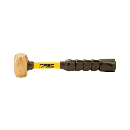 Abc Hammers 1.5 lb. Brass Hammer with 10" Fiberglass Handle ABC1.5BFB